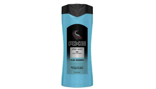 Axe Sport Blast 2In1 Clean+Rechared Body Wash
