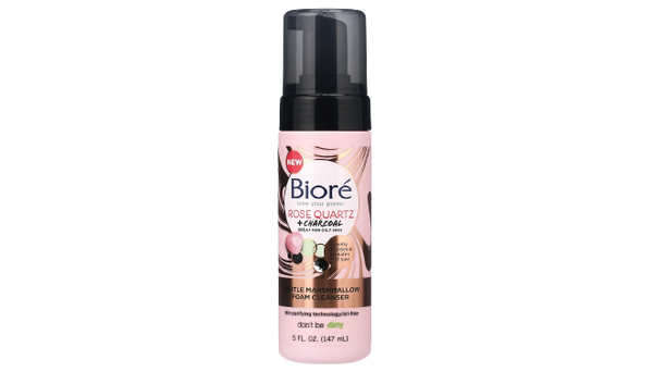 Biore Love Your Pores Rose Quartz + Charcoal Foam Cleanser