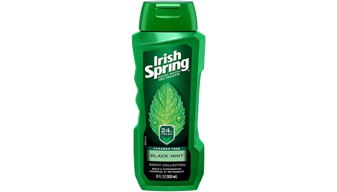 Irish Spring Shower Gel Douche Paraben Free
Black Mint
