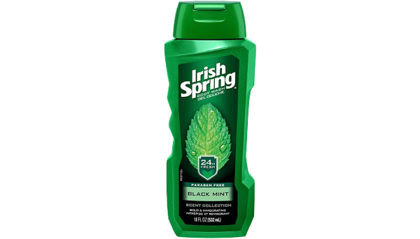Irish Spring Shower Gel Douche Paraben Free
Black Mint