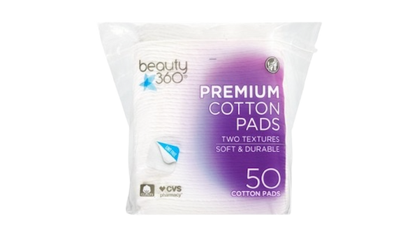 Beauty 360 Premium Cotton Pads Two Texture 50