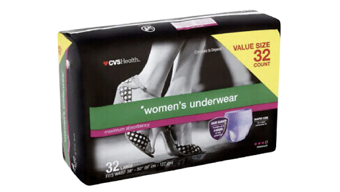 Cvs Health Women's Underwear 32 X-Large