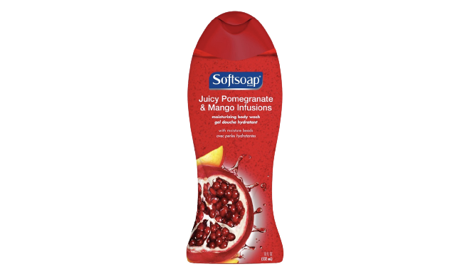 Soft Soap Juicy Pomegranate And Mango Body Wash
