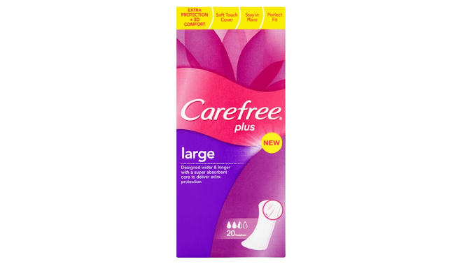 Carefree Plus Large Panty Liner