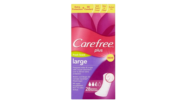Carefree Plus Large Fresh Scent Panty Liner
