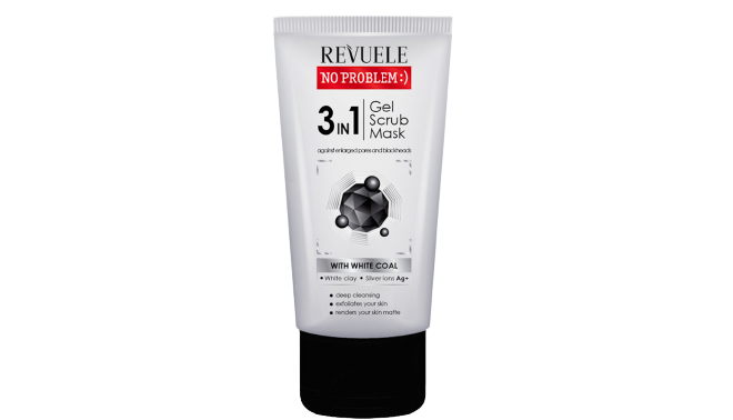 Revuele Charcoal 3 In 1 Gel,Scrub,Mask