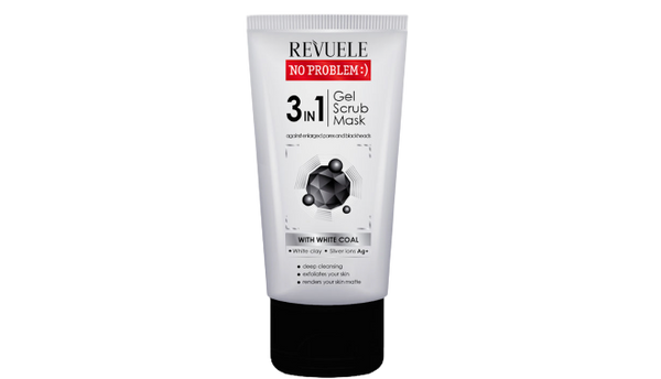Revuele Charcoal 3 In 1 Gel,Scrub,Mask