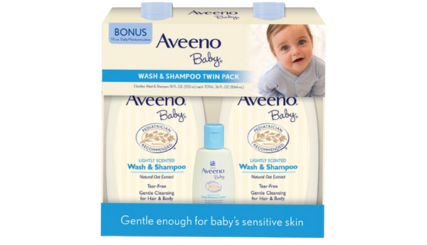 Aveeno Baby Wash And Shampoo Twin Pack