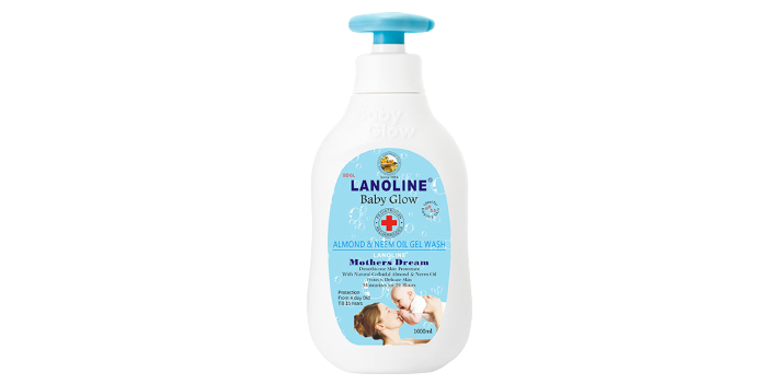 Lanoline Baby Glow Almond & Neem Oil Gel Wash