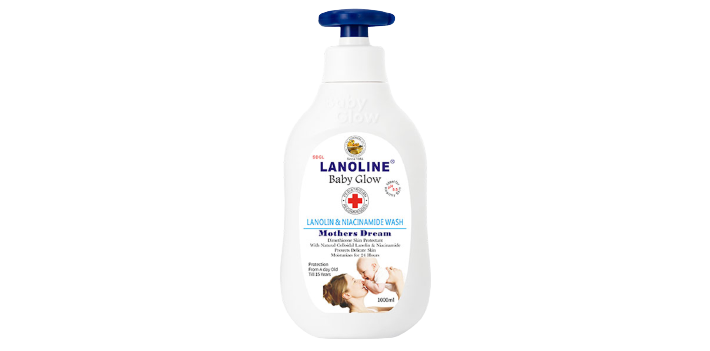 Lanoline Baby Glow Lanolin & Niacinamide Wash