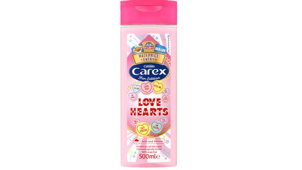 Carex Love Hearts Shower Gel