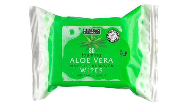 Beauty Formulas Wipes Aloe Vera