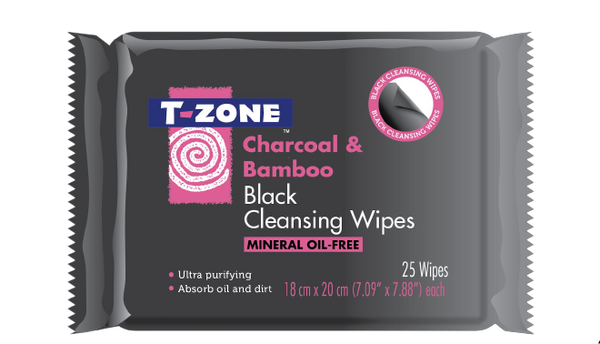 T-Zone Charcoal Black Wipes