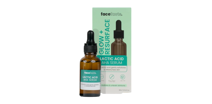 Facefacts Glow+Resurface Lactic Acid Aha Serum