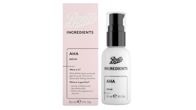 Boots Ingredients Aha Serum