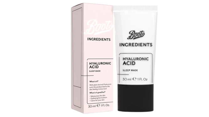 Boots Ingredients Hyaluronic Acid Sleep Mask