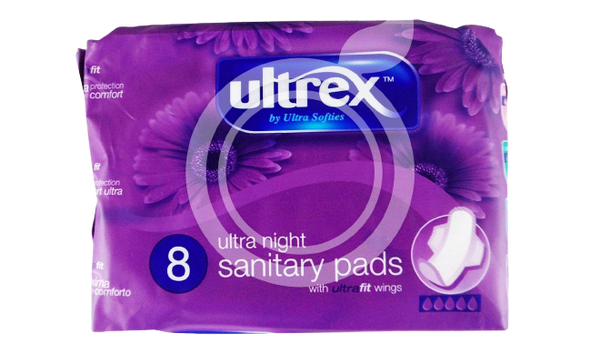 Ultrex 8 Ultra Night Sanitary Pads