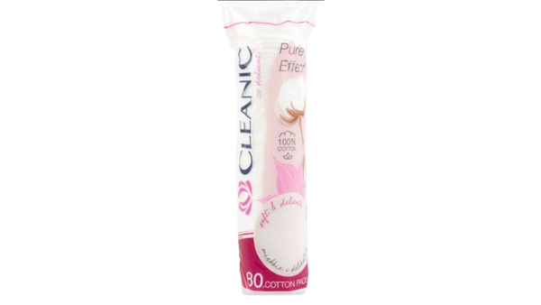 Cleanic Pure Effect 100% Cotton Pads