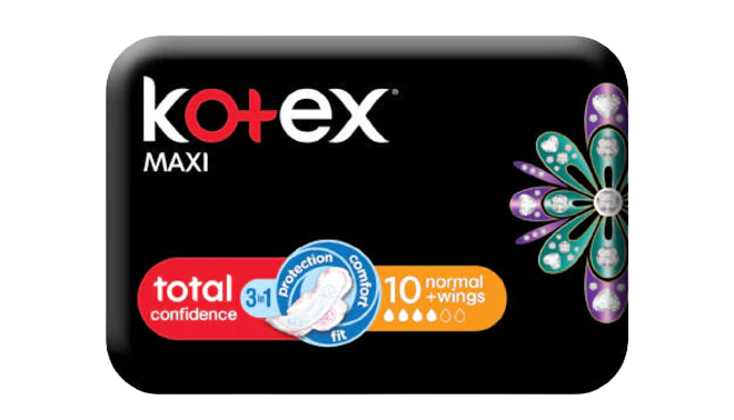 Kotex Maxi Pads 10 Normal