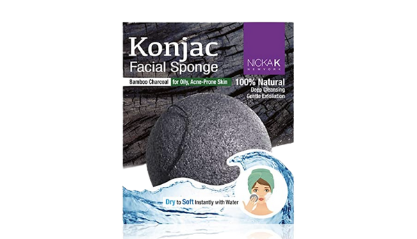 Nicka K Face Sponge Bamboo Charcoal