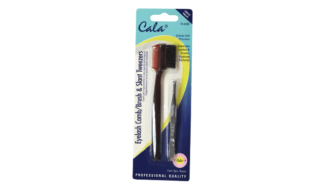 Cala Eye Lash Comb/Brush/Slat Tweezers