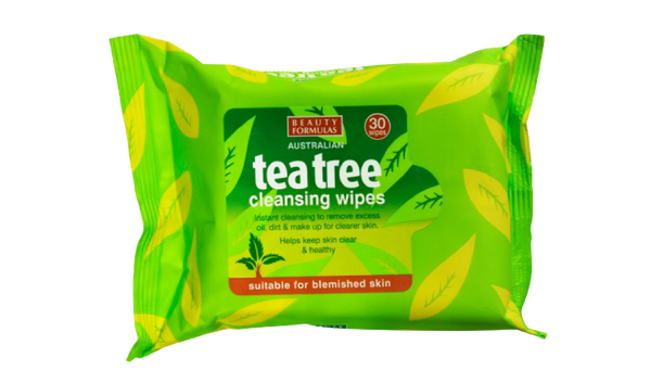 Beauty Formulas Tea Tree Cleansing Wipes