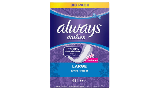 Always Dailies Fresh Scent Extra Protect