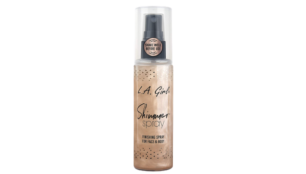 La Girl Shimmer Finishing Spray Gold