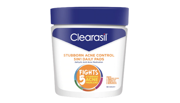 Clearasil Stubborn Acne Control 5 In 1 Daily Pads