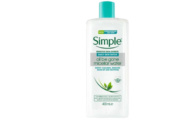 Simple Oil Be Gone Micellar Water