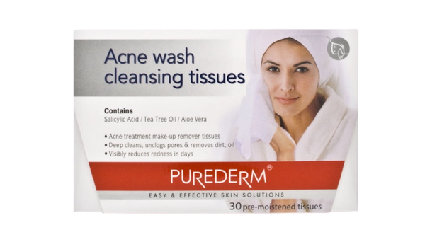 Purederm Acne Wash Wipes
