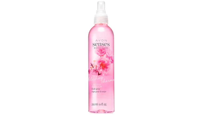 Body Spray Blushing Cherry Blossom Perfume Avon Senses Cherry