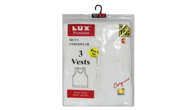 Lux Men's Underwear 3 Vests