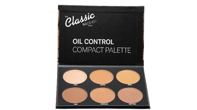 Classic Makeup Oil Control Compact and Contour Palette - Zuba